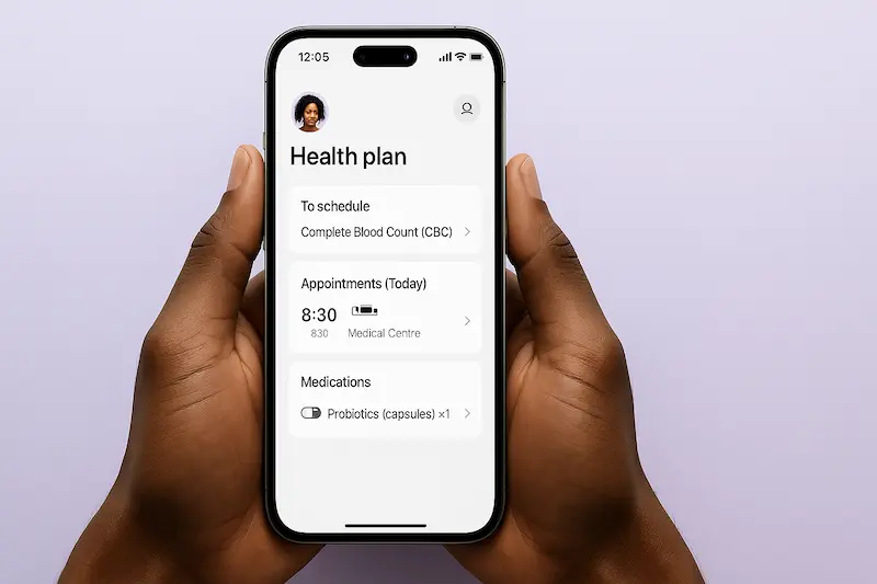 Health Plan App on iPhone